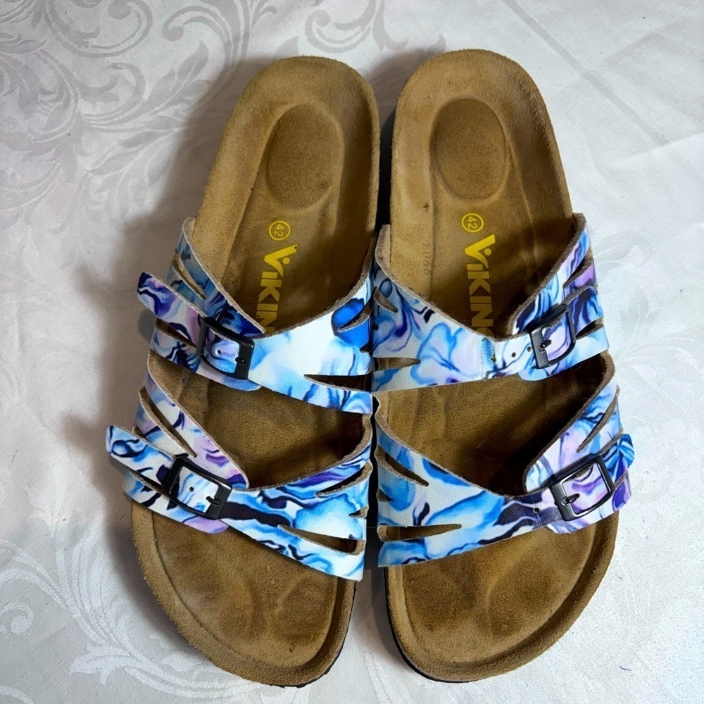 Viking Women’s Sandals Tofino Blue Double Strap Adjustable Sandal Size 10